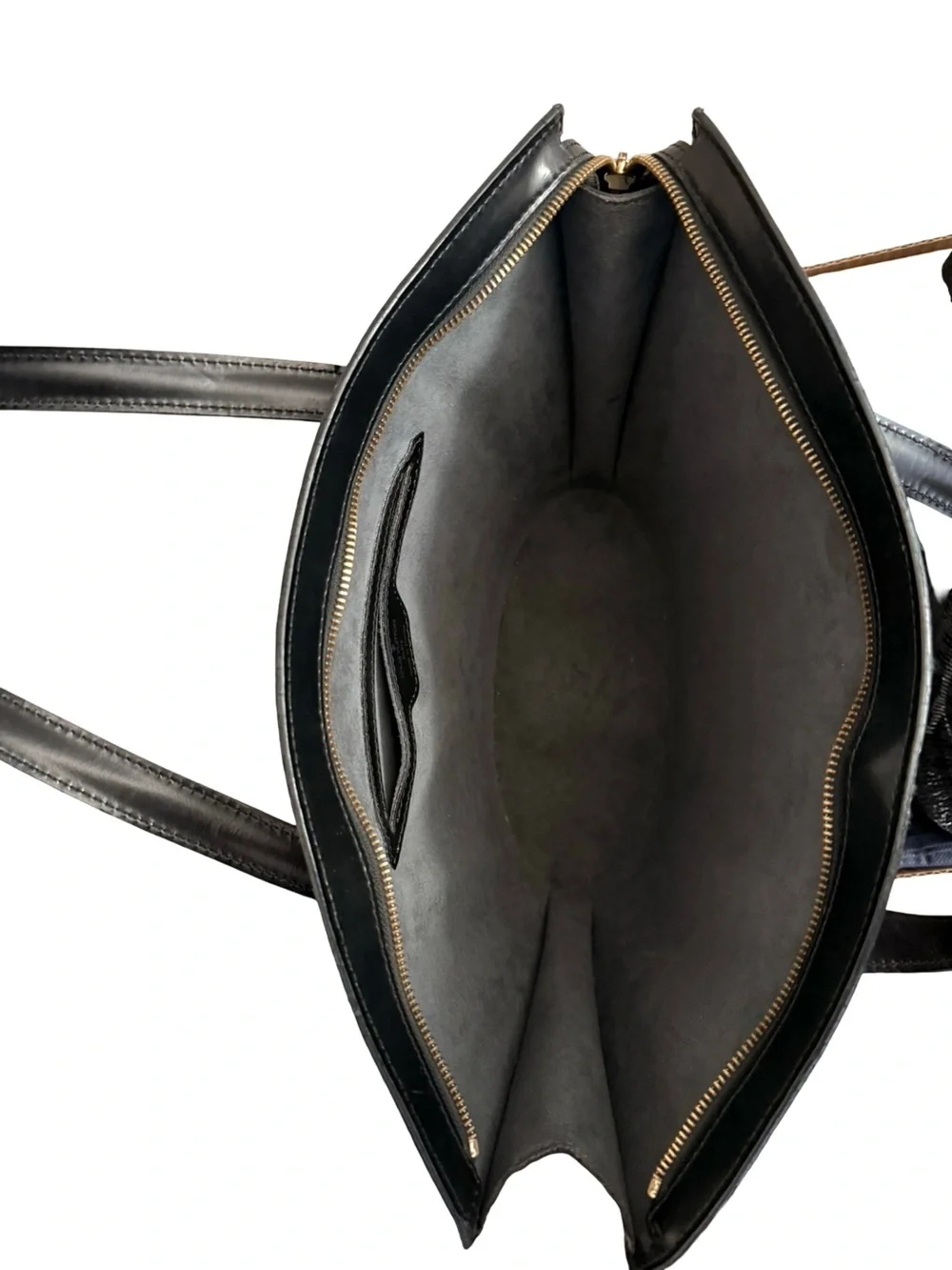 Louis Vuitton Epi Saint Jacques PM Black Epi Leather Tote Bag Vintage Authentic